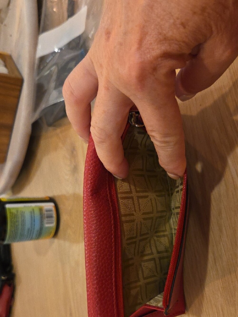LODIS Kate Red Leather Long Wallet - Picture 3 of 16